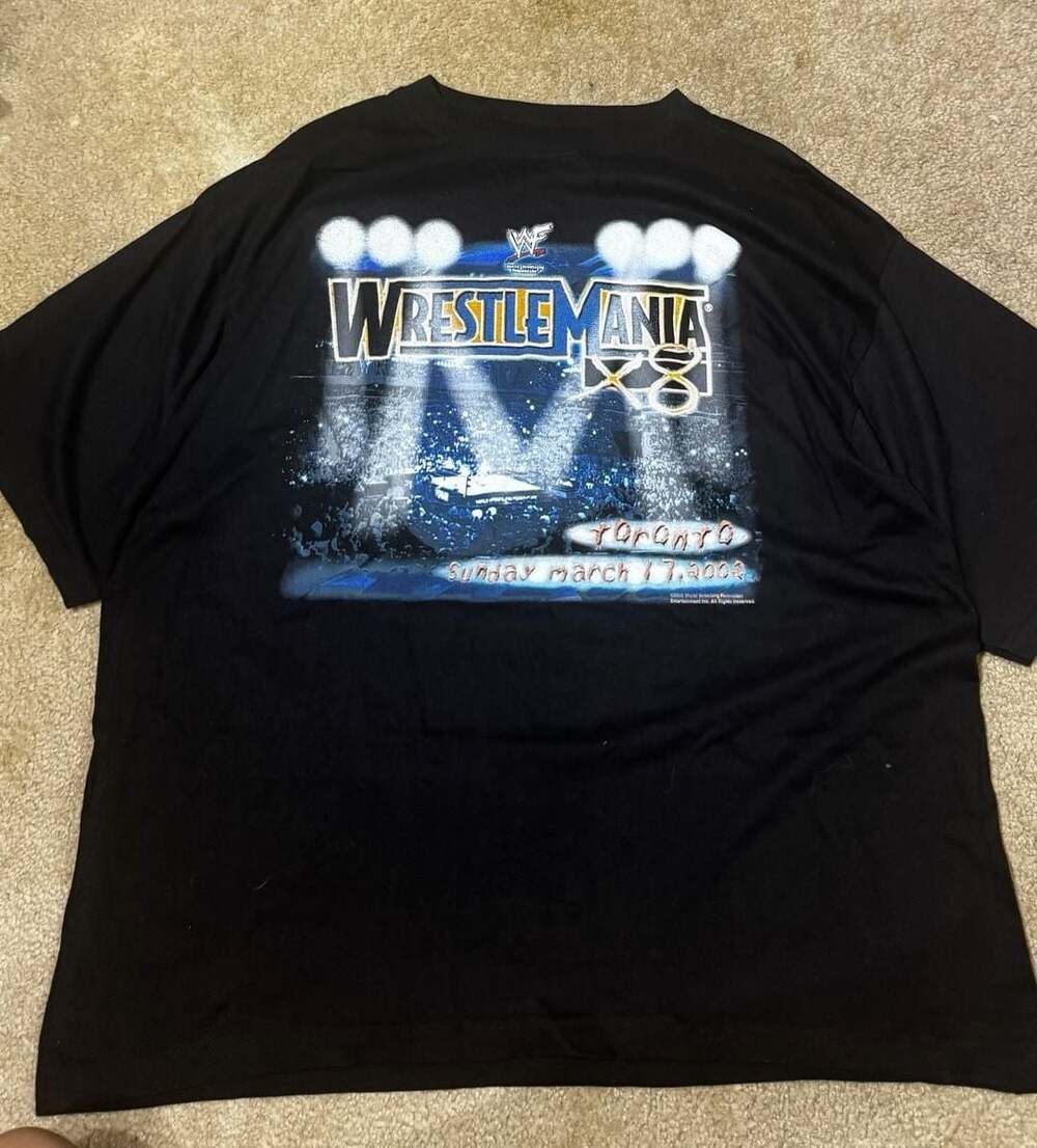 Vintage 2002 Wrestlemania 18 Toronto WWE WWF Shirt Size XL NEW WITH TAGS